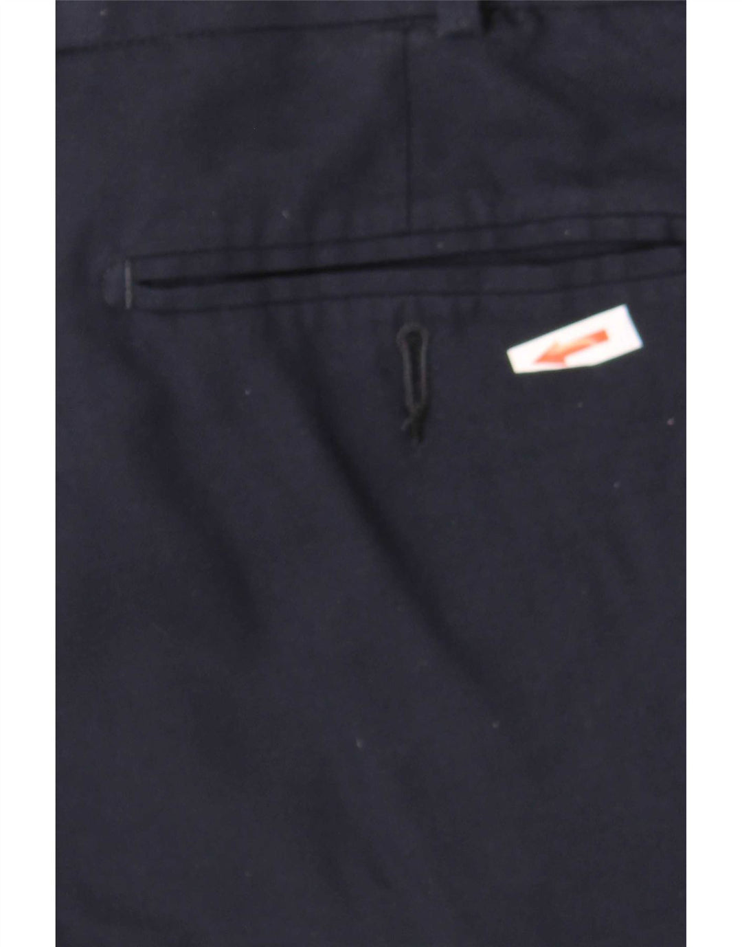 Calça masculina de ajuste regular Marks & Spencer W36 L31 lã azul marinho