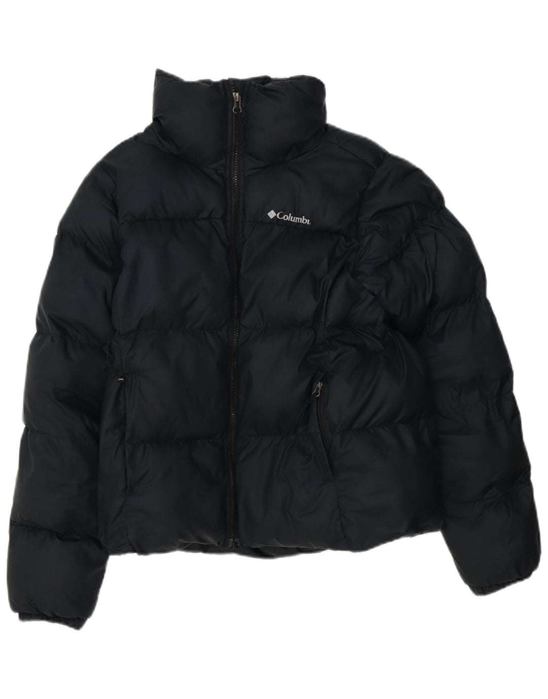 Jaqueta Columbia Feminina Oversized Acolchoada UK 6 XS Azul Marinho Poliéster