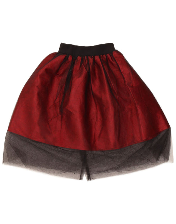 Saia tutu feminina vintage W20 3XS Borgonha