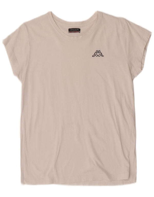 Camiseta Kappa Meninas 15-16 Anos 2XL Branca