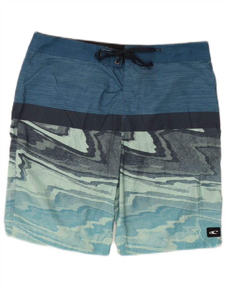 Shorts de natação masculino O'Neill médio azul colorblock poliéster