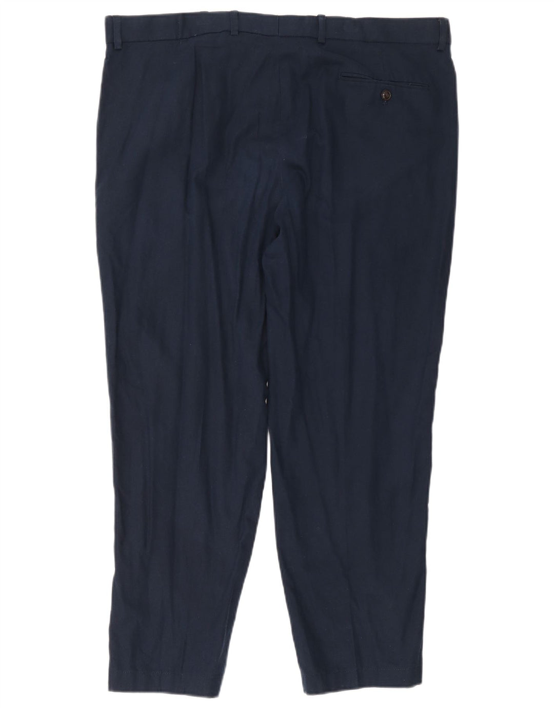 Calça Chino Regular Masculina Marks & Spencer W40 L31 Linho Azul Marinho