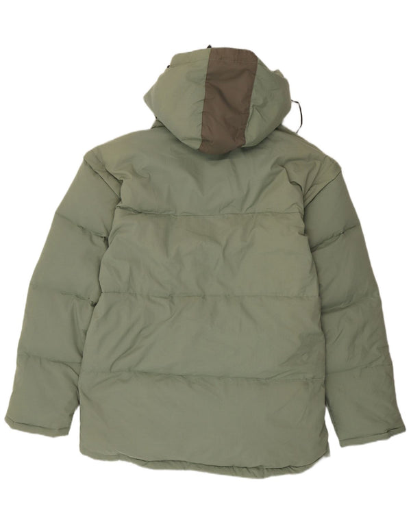 Jaqueta masculina Fila com capuz acolchoada UK 44 2XL poliamida verde