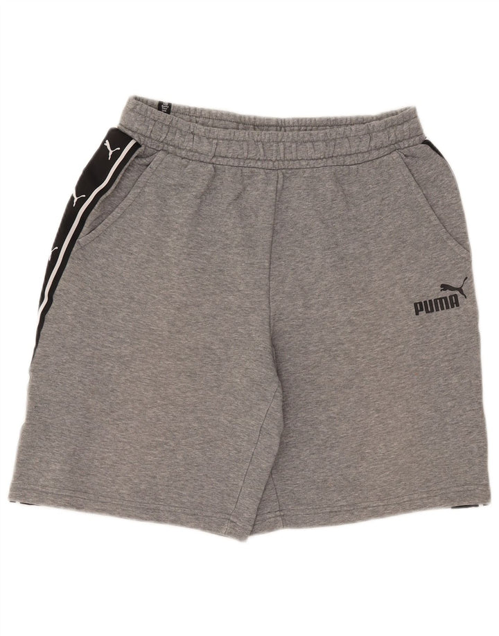 Shorts esportivos gráficos masculinos PUMA médio cinza colorblock