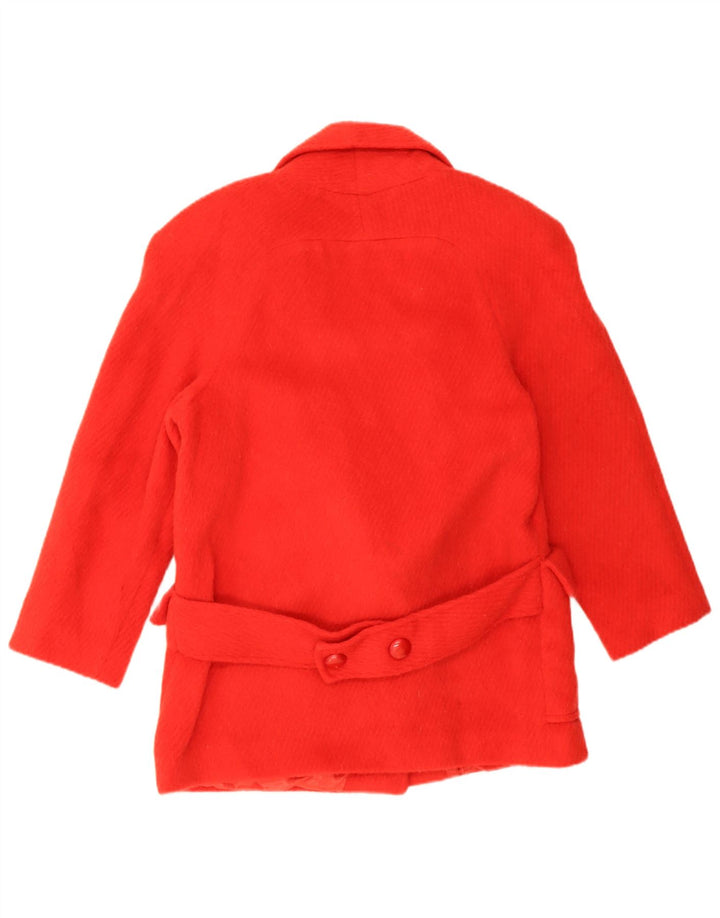 Jaqueta blazer feminina vintage com 2 botões IT 42 lã vermelha média