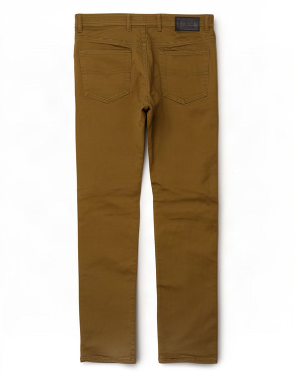 Calça casual masculina slim diesel W32 L31 algodão cáqui