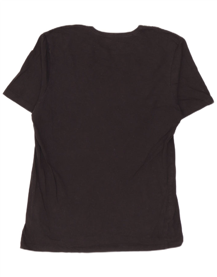 Camiseta masculina HUGO BOSS Top médio algodão preto