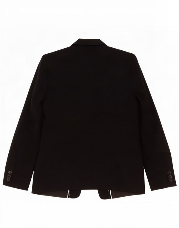 Jaqueta blazer feminina Marks & Spencer com 1 botão Reino Unido 14 poliéster preto médio