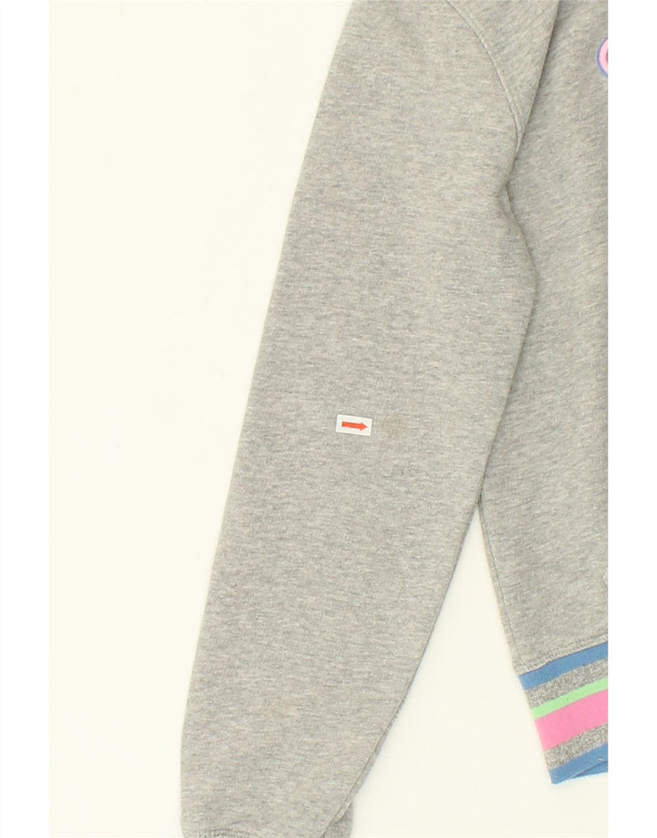 CHAMPION Womens Graphic Hoodie Jumper UK 10 Small Grey Cotton | Vintage Champion | Thrift | Second-Hand Champion | Used Clothing | Messina Hembry 