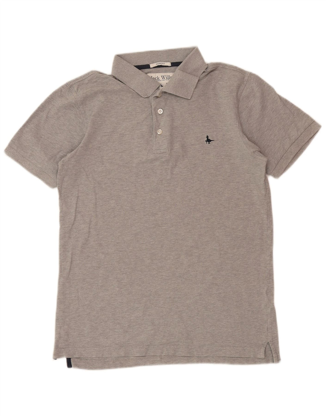 Camisa polo masculina JACK WILLS Slim Fit cinza médio
