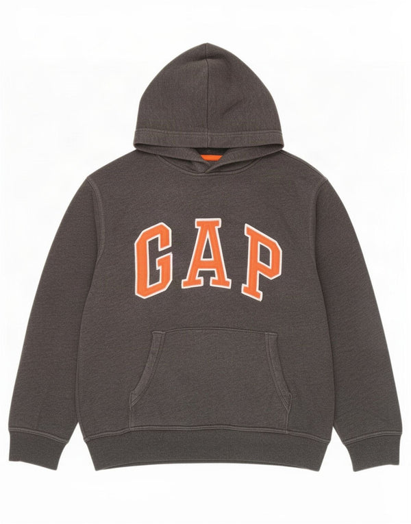 Gap Boys Graphic Hoodie Jumper 12-13 Years XL Grey Polyester