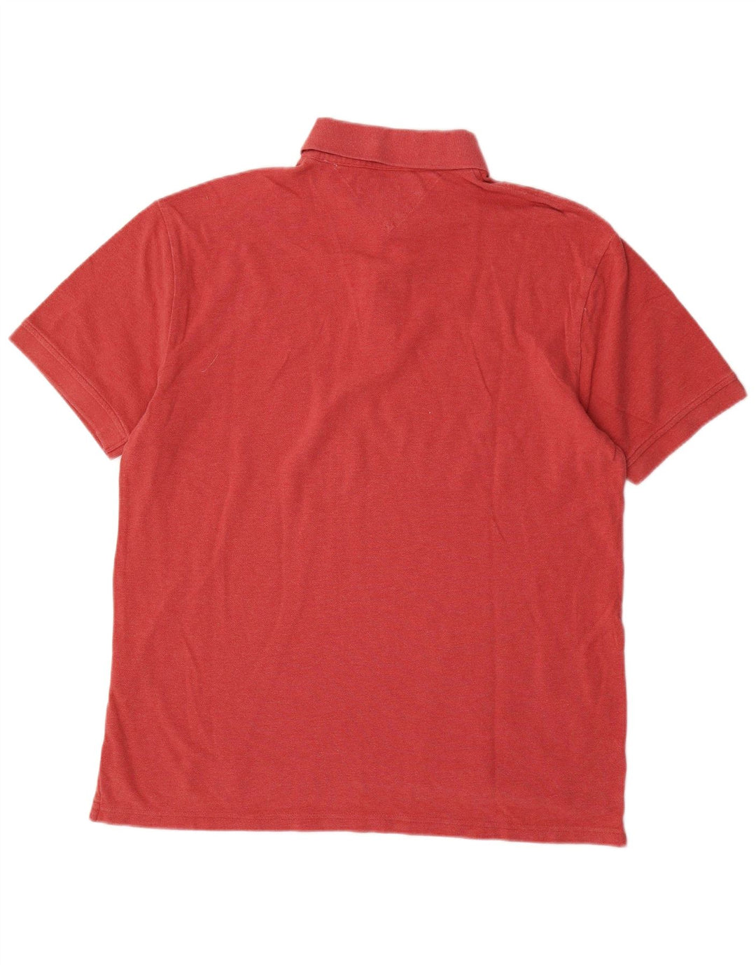 Camisa polo masculina Tommy Hilfiger grande algodão vermelho
