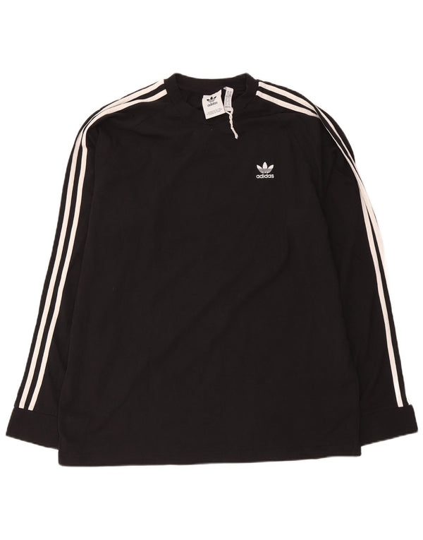 Adidas Mens Top Manga Longa XL Preto Algodão