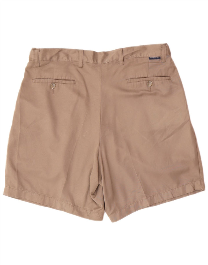 DOCKERS Masculino Pegged Chino Shorts W36 Grande Poliéster Marrom