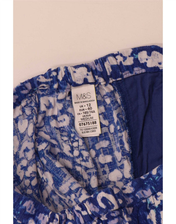 Calça Chino Feminina Marks & Spencer Reino Unido 12 Médio W30 L31 Azul