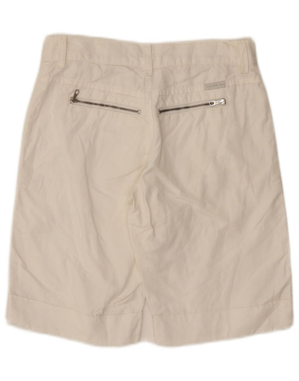 Calvin Klein Shorts feminino casual W24 XS algodão branco