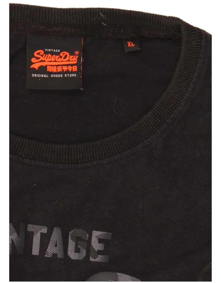 Camiseta gráfica masculina Superdry Top XL preto