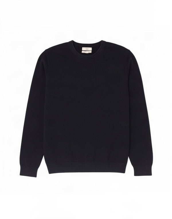 Suéter masculino Marks & Spencer com gola redonda XL algodão azul marinho