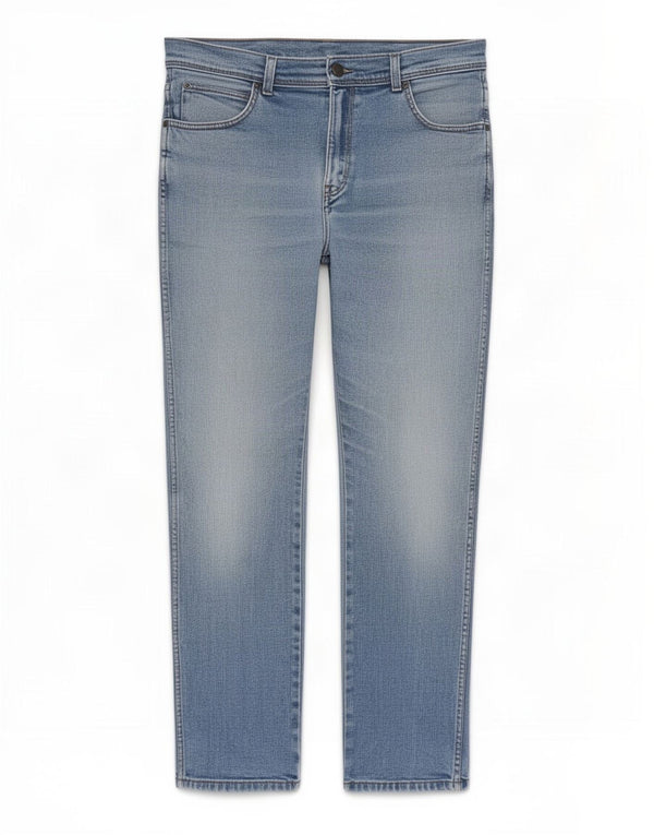Wrangler masculino regular fit jeans reto W36 L32 algodão azul