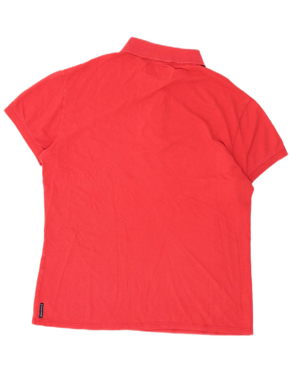 Camisa polo masculina Armani Jeans Muscle grande vermelha