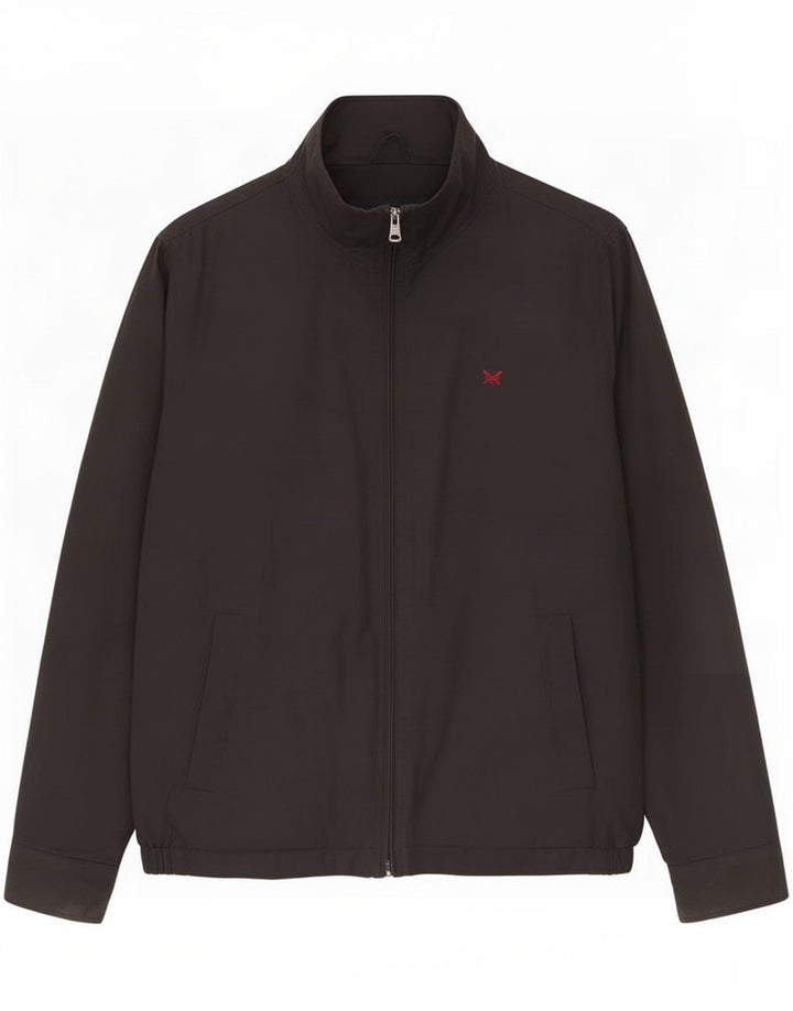Jaqueta bomber masculina Crew Clothing UK 38 algodão preto médio