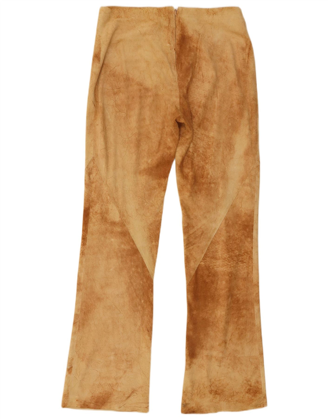 Calça feminina vintage bootcut IT 40 pequena W30 L31 marrom tie dye