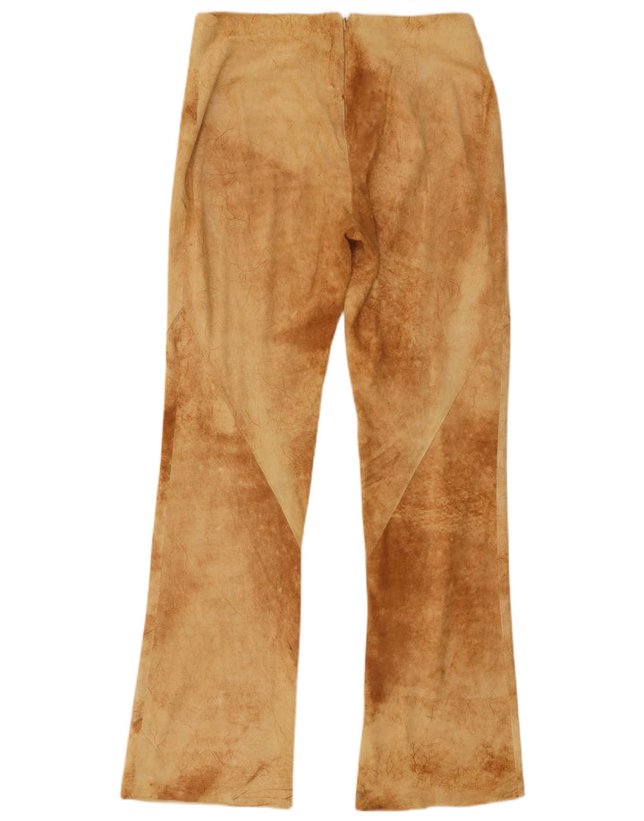 Calça feminina vintage bootcut IT 40 pequena W30 L31 marrom tie dye