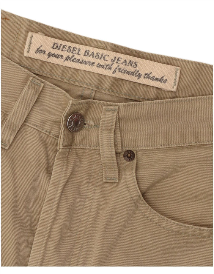 Calça casual reta masculina DIESEL W29 L31 algodão bege