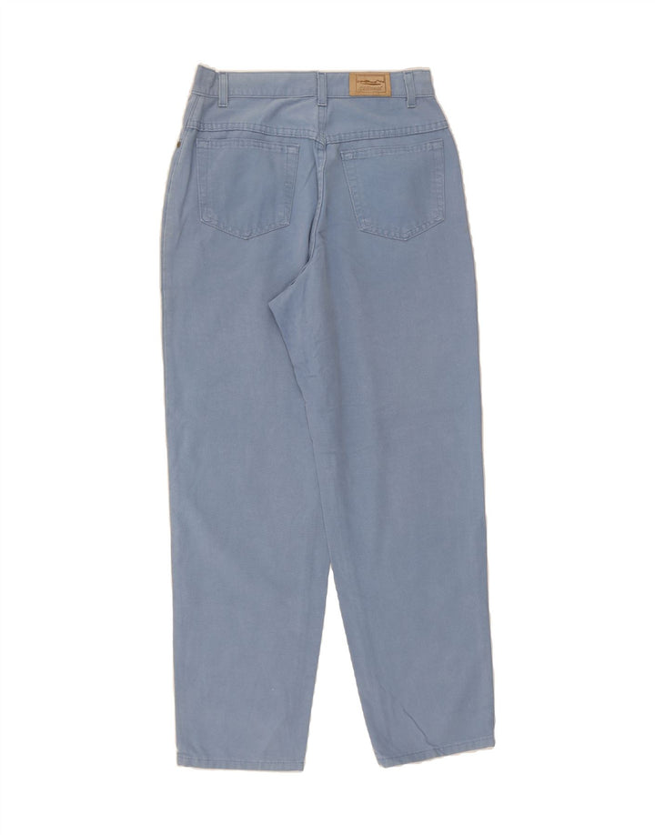 L.L.BEAN Womens Tapered Casual Trousers W28 L29 Blue Cotton Vintage L.L.Bean and Second-Hand L.L.Bean from Messina Hembry 