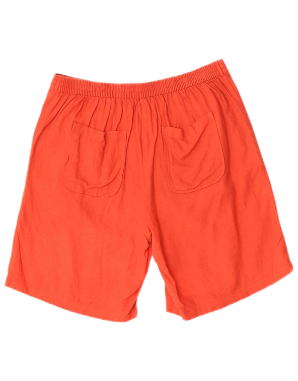 Shorts casuais femininos Marks & Spencer W28 médio vermelho