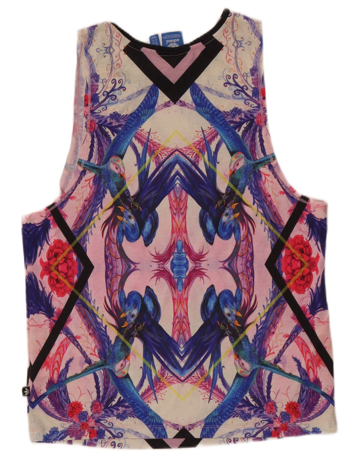 Adidas Womens Passaredo Graphic Vest Top UK 8 Pequeno Multicolorido Tropical