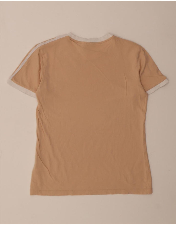 Camiseta Feminina Adidas Top UK 14 Algodão Bege Médio