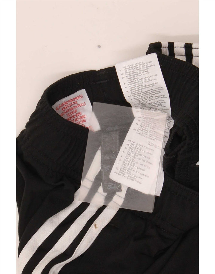 Adidas meninos calças de treino joggers 9-10 anos preto poliéster