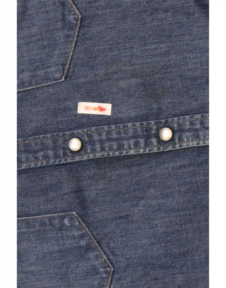 Camisa jeans masculina Levi's grande azul