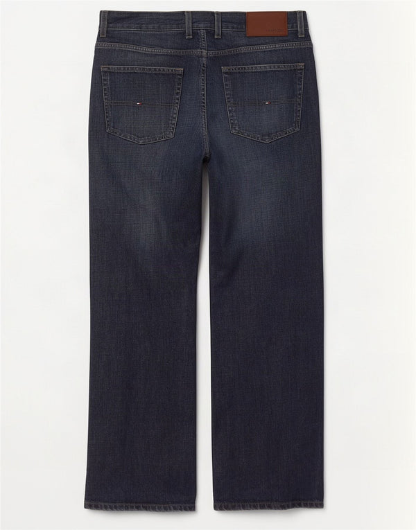 Jeans retos masculinos Tommy Hilfiger W34 L30 algodão azul marinho