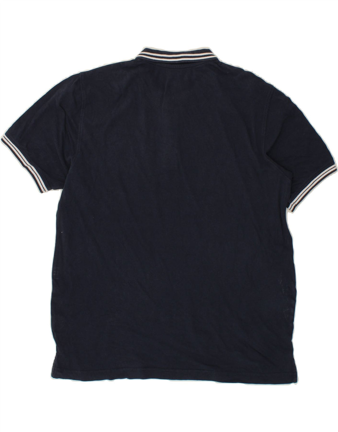 DACK'S Mens Polo Shirt 2XL Navy Blue Cotton Vintage Dack's and Second-Hand Dack's from Messina Hembry 