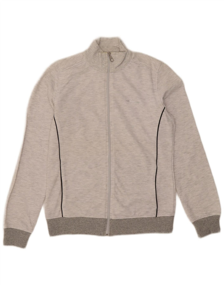Jaqueta feminina Champion Heritage Fit Top UK 14 cinza médio manchado