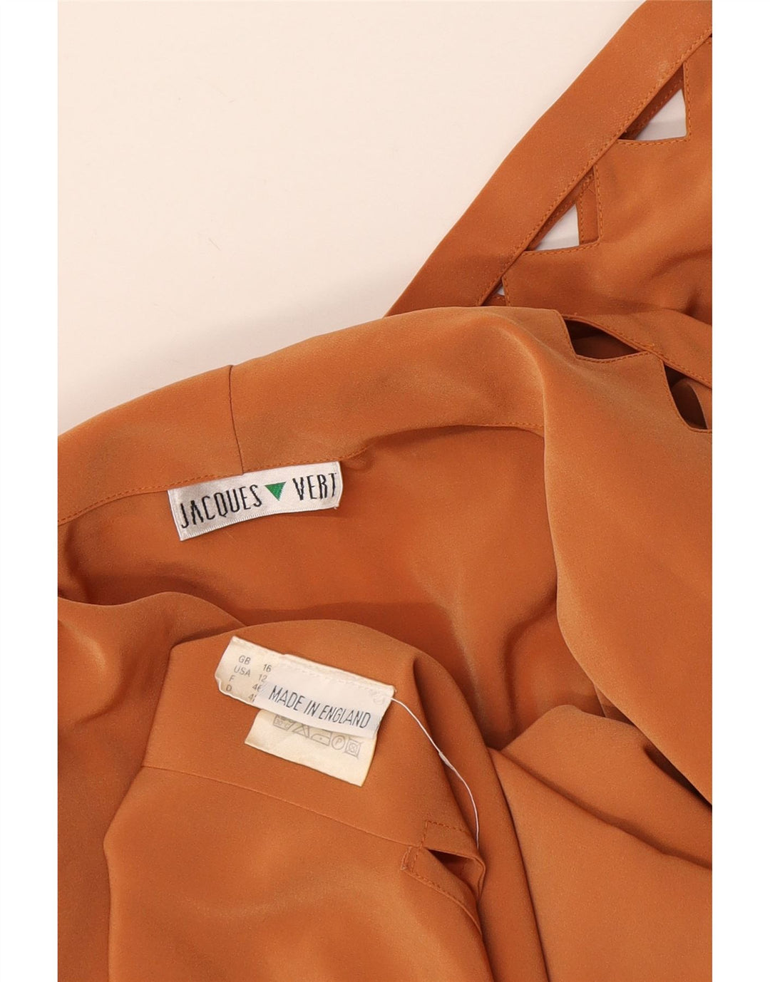 JACQUES VERT Cardigan feminino oversized UK 16 grande poliéster laranja