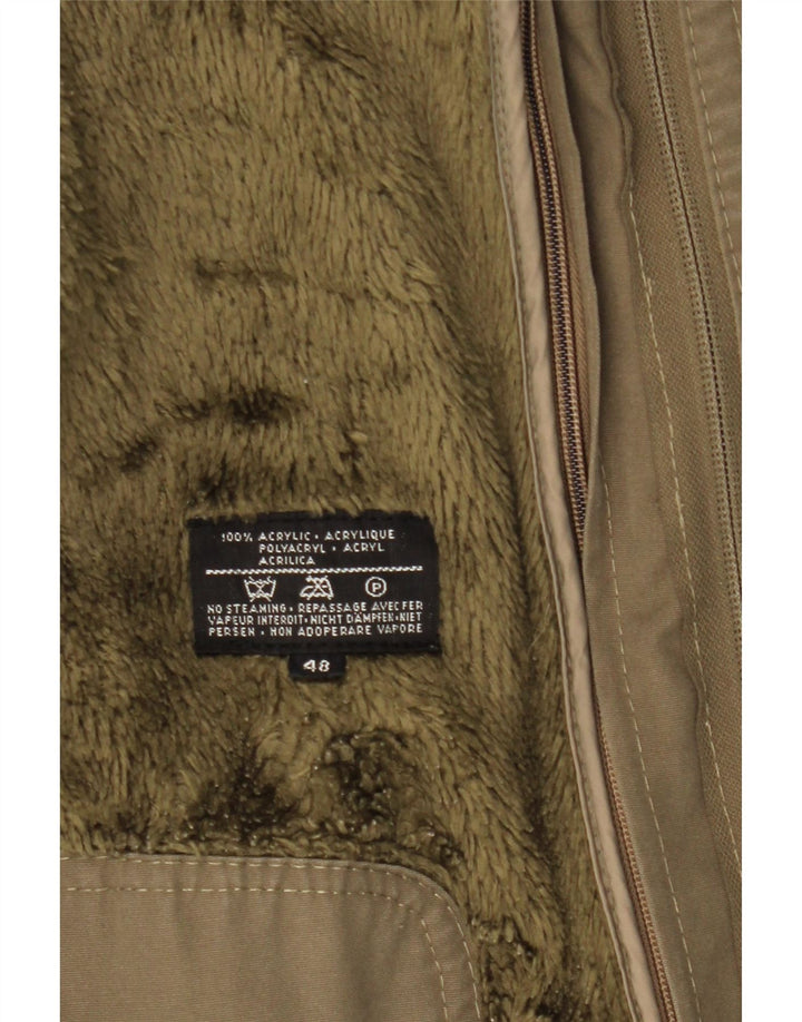 Jaqueta masculina WESTBURY com capuz Sherpa Parka UE 48 médio cáqui acrílico