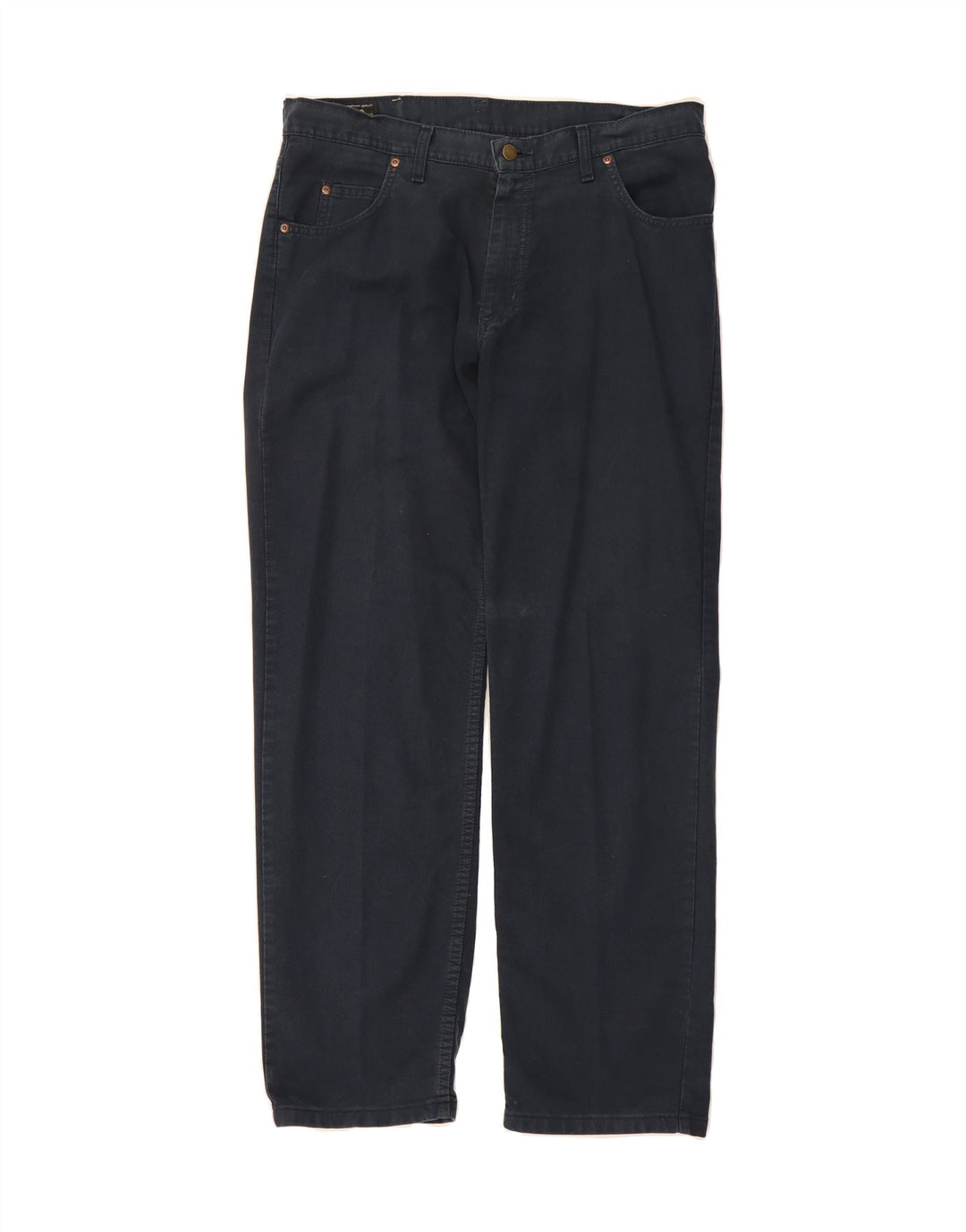 LEE Mens Straight Casual Trousers W36 L32 Navy Blue Cotton Vintage Lee and Second-Hand Lee from Messina Hembry 