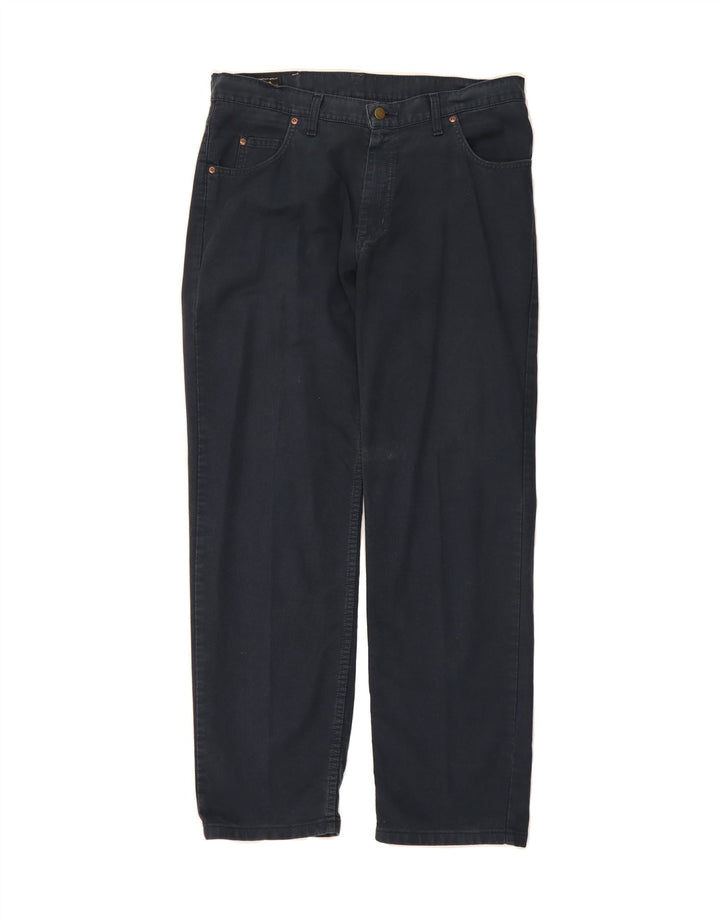 LEE Mens Straight Casual Trousers W36 L32 Navy Blue Cotton Vintage Lee and Second-Hand Lee from Messina Hembry 