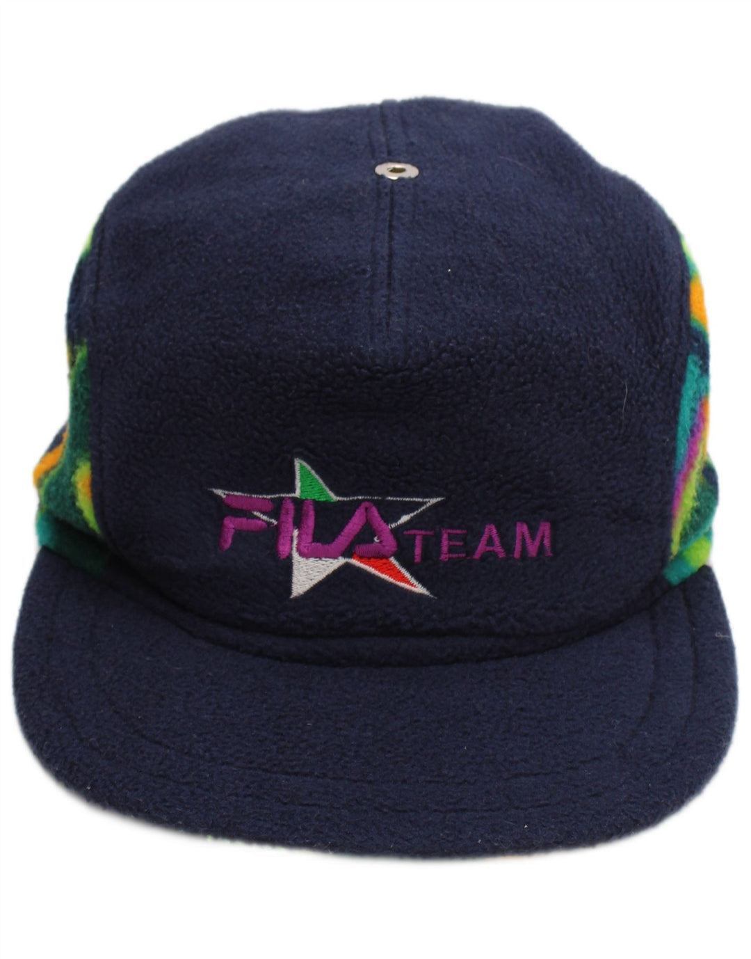 Boné de beisebol masculino Fila Graphic Fleece médio poliéster geométrico azul marinho