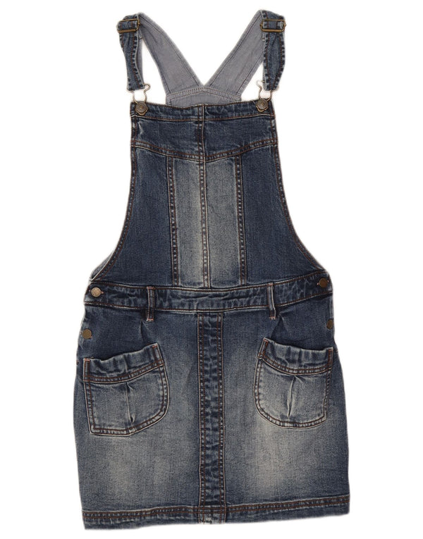 Saia jeans feminina Fat Face Dungaree 12-13 anos W28 algodão azul