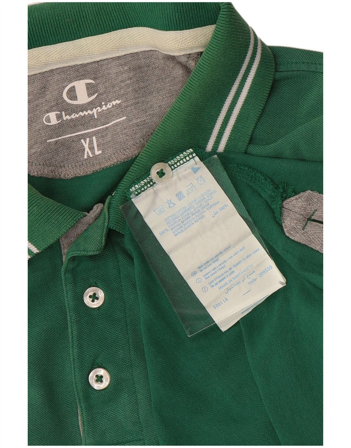 Camisa polo masculina Champion XL algodão verde