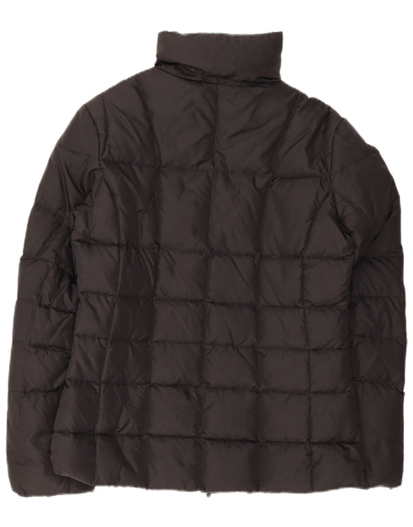 Jaqueta acolchoada feminina Benetton UK 14 médio preto nylon