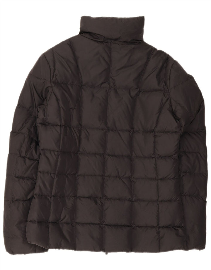 Jaqueta acolchoada feminina Benetton UK 14 médio preto nylon