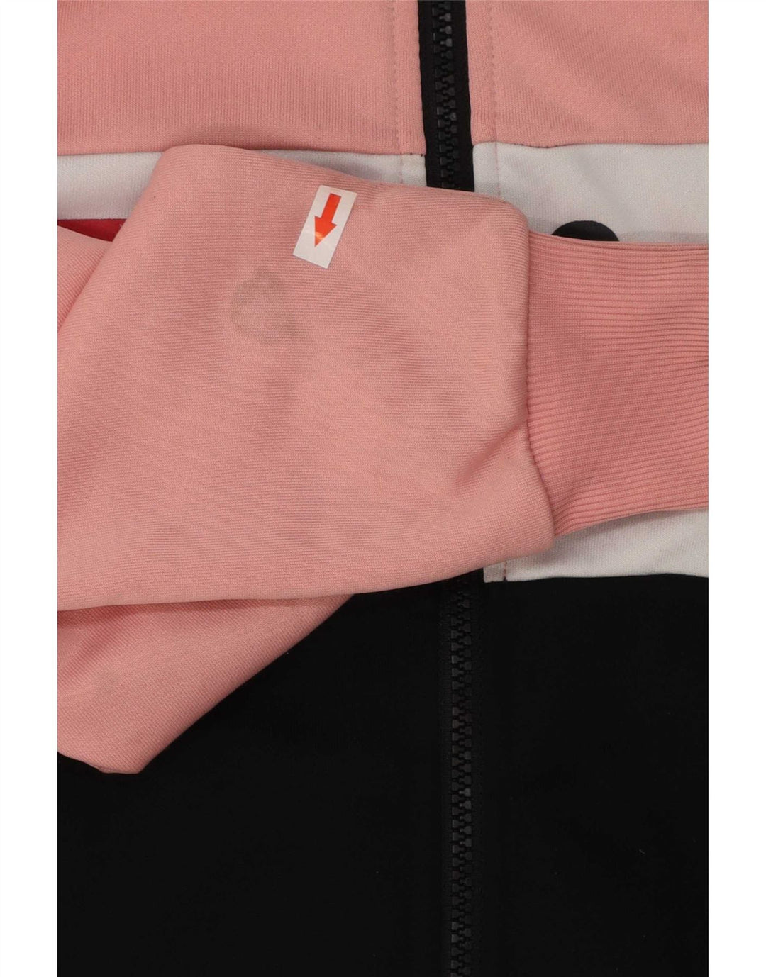 Fila Womens Graphic Tracksuit Top Jacket UK 6 XS Multicolor Colourblock