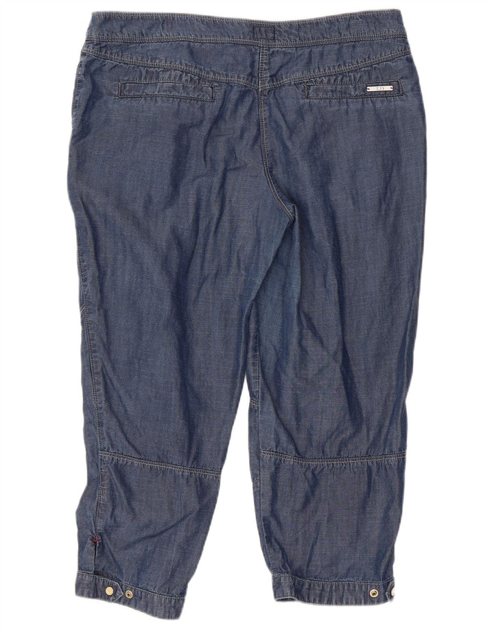 Calça Capri Reta Feminina TRUSSARDI W31 L21 Azul Lyocell