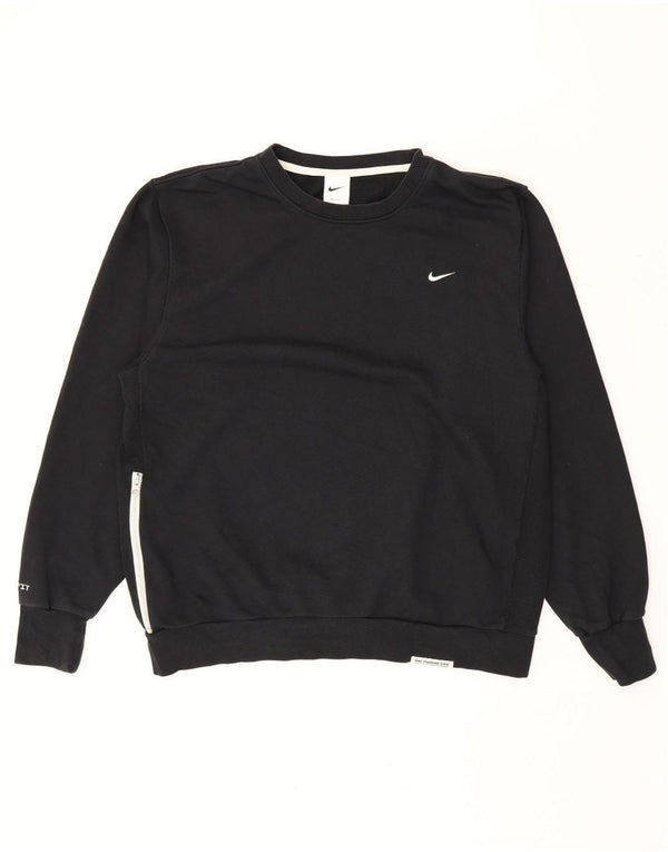 Nike moletom masculino jumper grande algodão preto