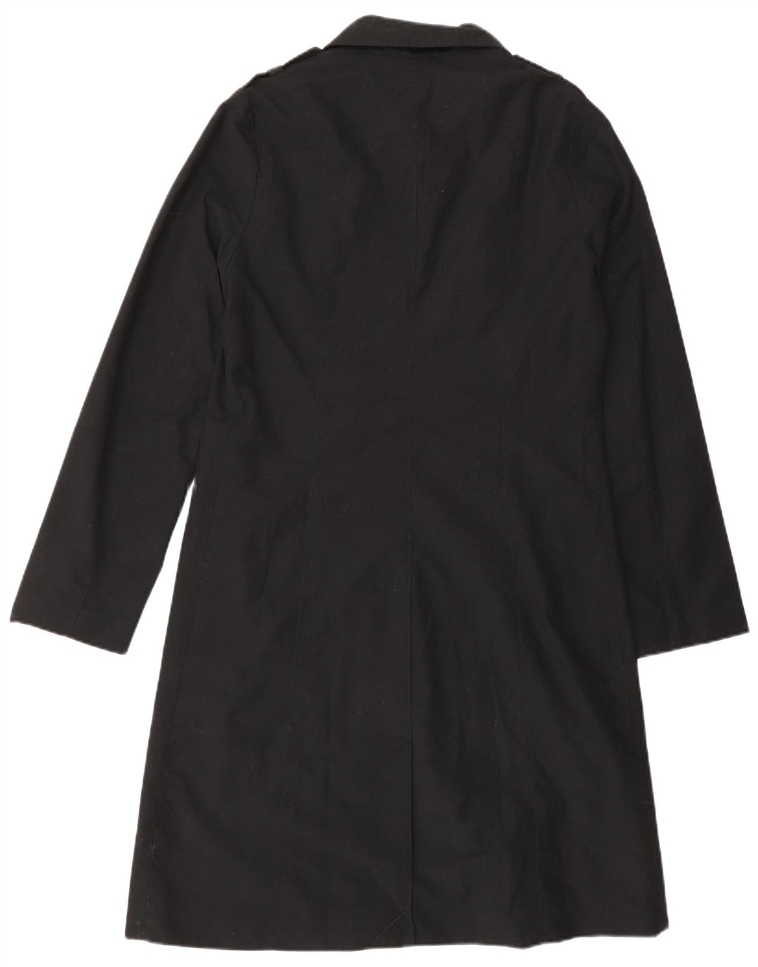 Sobretudo militar feminino Naf Naf UK 12 poliéster preto médio